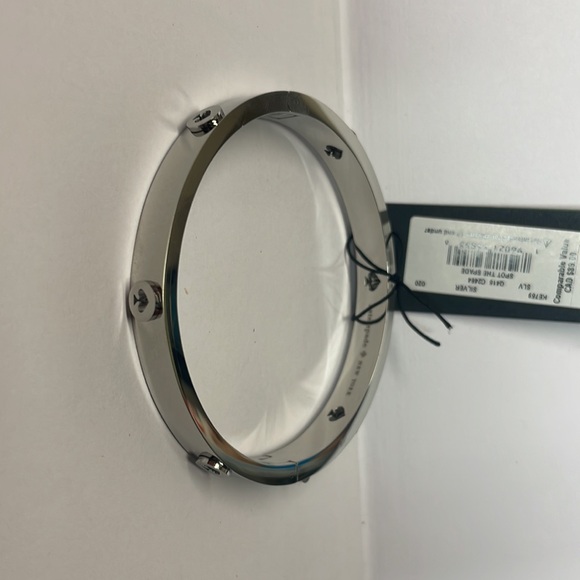 Kate Spade Spot the Spade Silver Tone Bangle - Picture 4 of 9